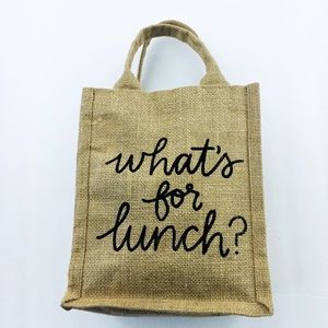 Little Market Burlap Tote